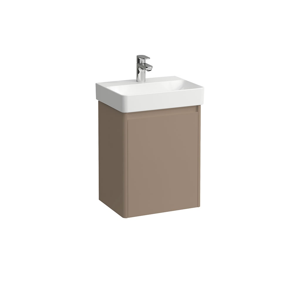Cutout image of Laufen Base 2.0 Grey Beige 450mm Wall-Hung Vanity Unit & Basin
