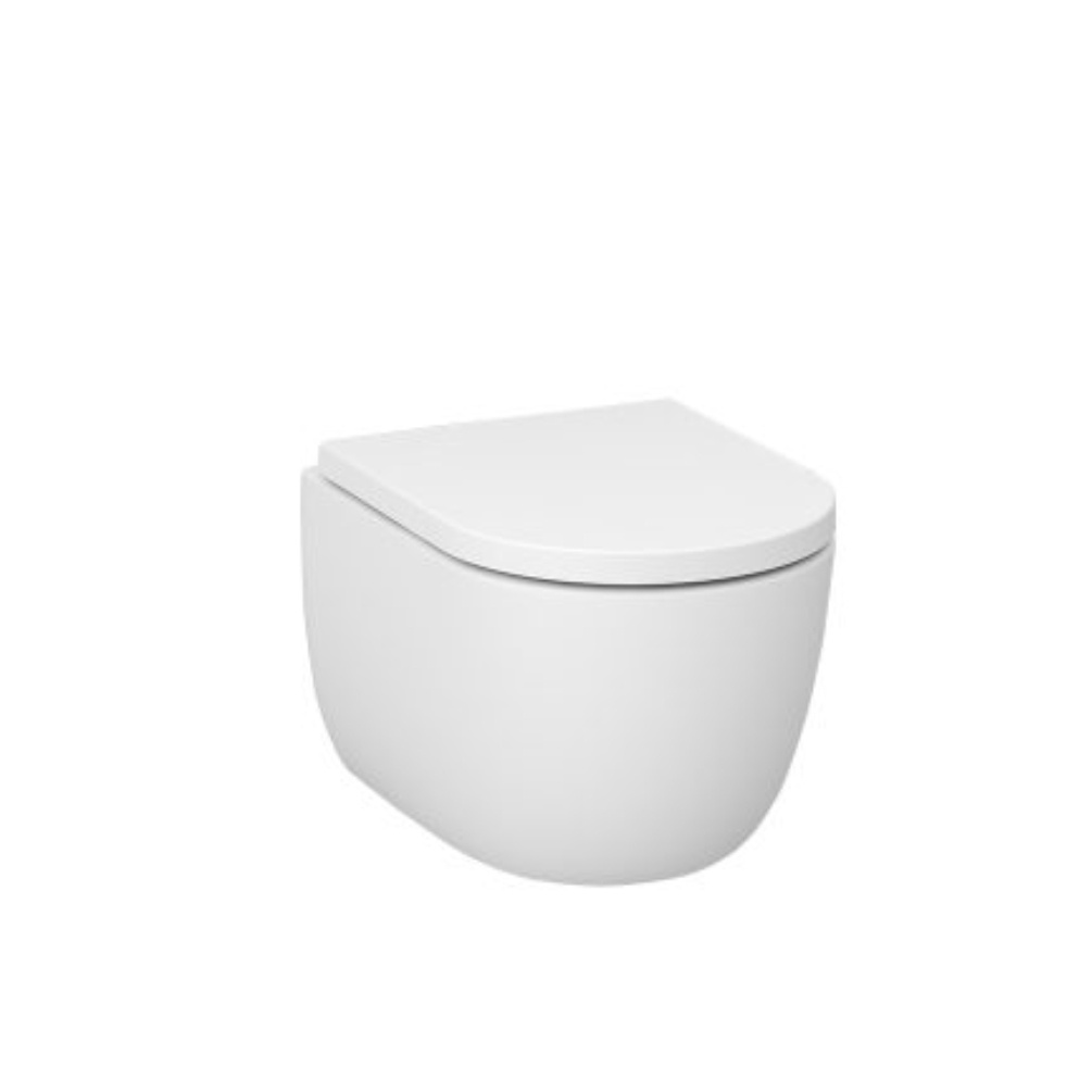 Imex Luna Ultra Vortex Rimless Short Projection Wall Hung Toilet Cut Out