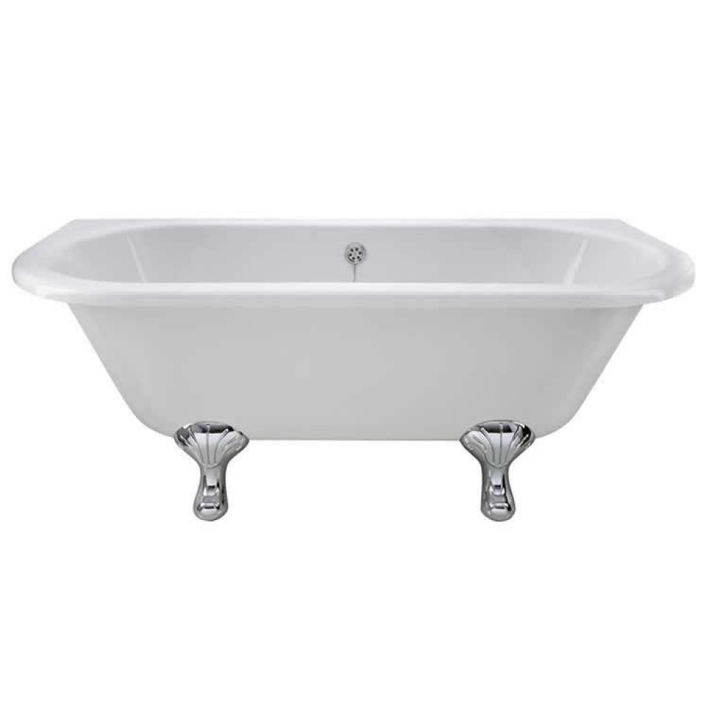 Photo of Bayswater Courtnell 1700mm Back to Wall Freestanding Bath Side View