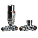 Cutout image of Radox Chrome Thermostatic Corner Valves