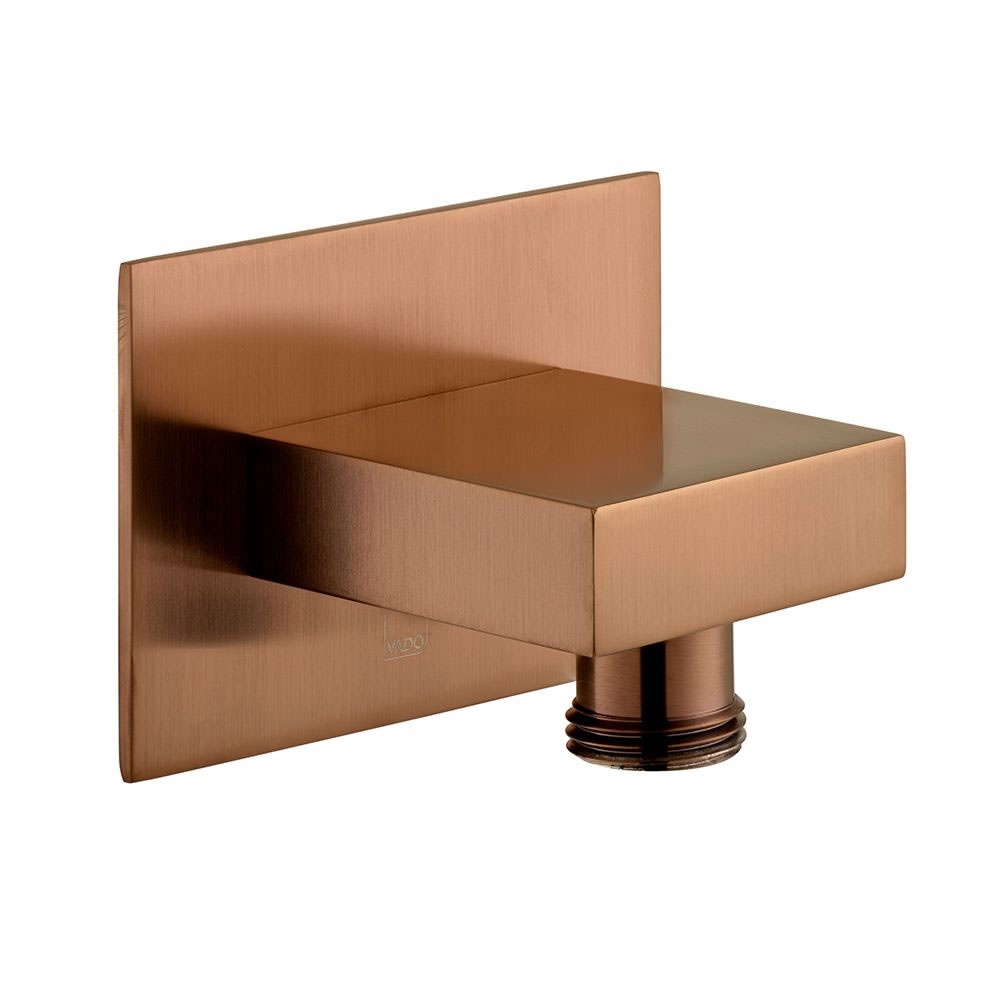 Cutout image of Vado Individual Brushed Bronze Square Wall Outlet