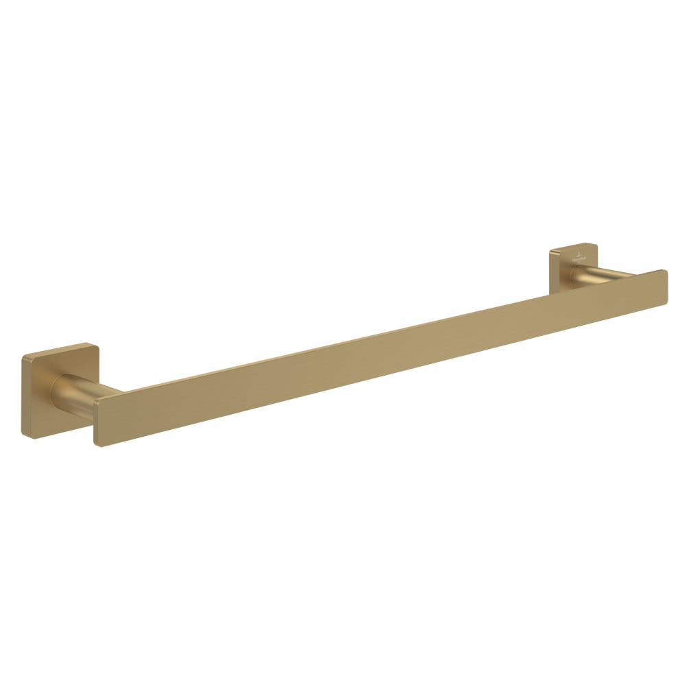 Cutout image of Villeroy & Boch Elements Striking Brushed Gold 495mm Towel Rail