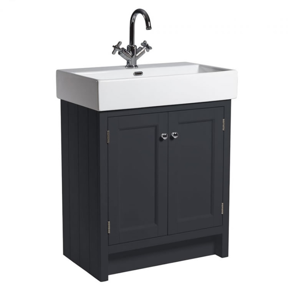 Photo of Roper Rhodes Hampton 700mm Slate Grey Vanity Unit and Basin 