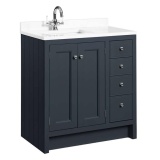 Photo of Roper Rhodes Hampton 800mm Slate Grey Underslung Unit with Basin & Worktop