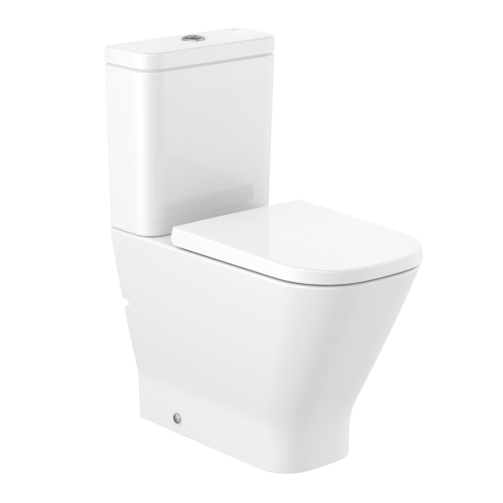 Roca Square Close Coupled Back to Wall Comfort Height Toilet