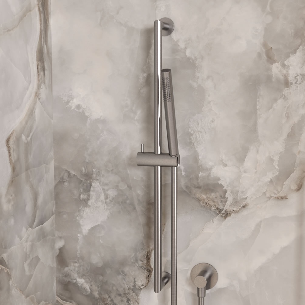Lifestyle image of Crosswater 3ONE6 316 Stainless Steel Sliding Rail Kit