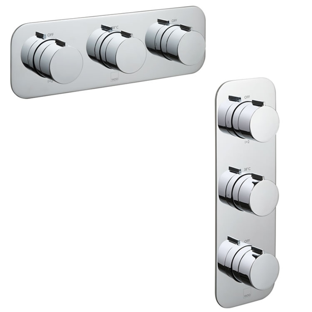 Vado Altitude Triple Outlet Thermostatic Shower Valve Image 1