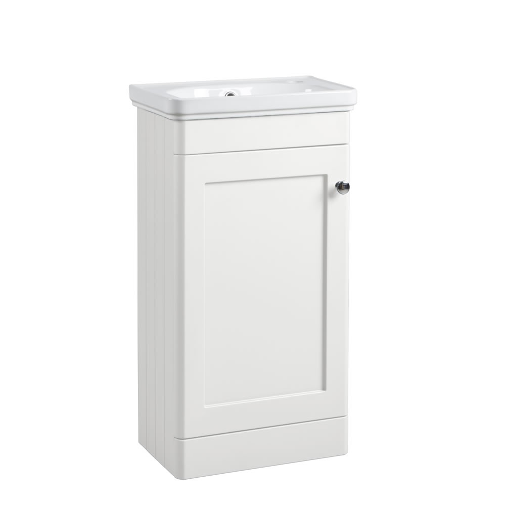 Tavistock Marston 450mm Matt Paper White Cloakroom Vanity Unit & Basin