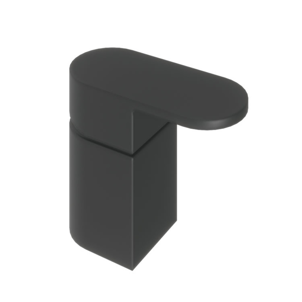 Product Cut out image of the Abacus Ki Matt Black Deck Mounted Single Lever Mixer