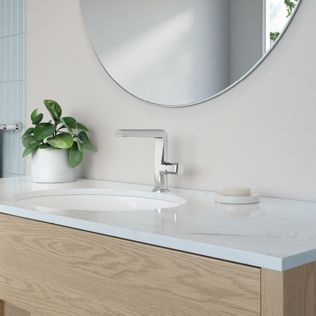 Photo of the Riobel Parabola Single Lever Basin Mixer in Chrome