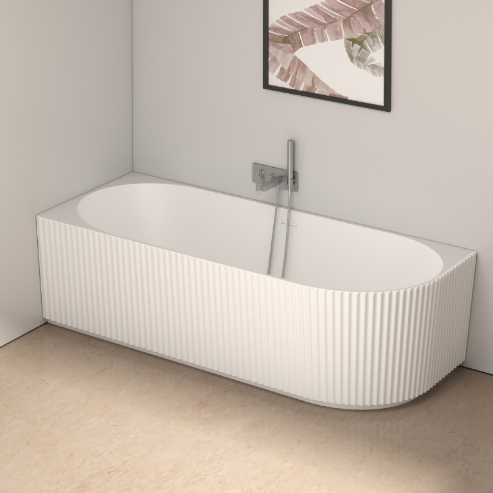 Camden Back To Wall Corner Freestanding Bath