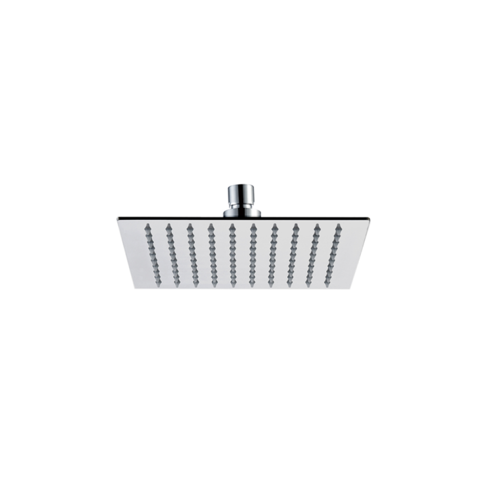 Photo of JTP Inox Brushed Stainless Steel Square Shower Head Cutout
