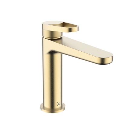 Crosswater Lazo Brushed Brass Basin Monobloc