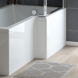 product cut out image of Tissino Lorenzo 1700mm L Bath Perma Bianco Premium Acrylic Shower Bath Front Bath Panel TLO-606