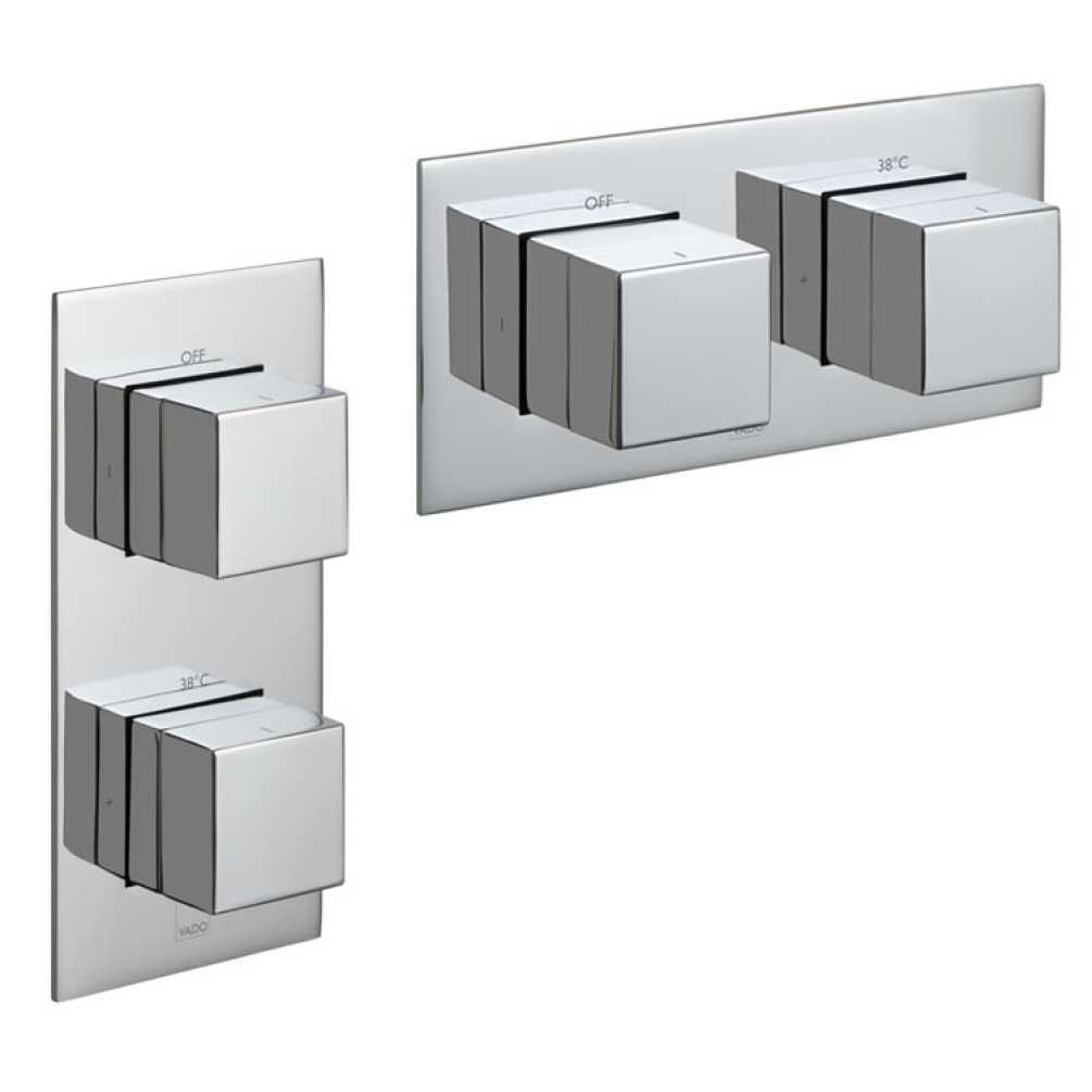 Vado Notion Single Outlet Two Control Thermostatic Shower Valve Image 1