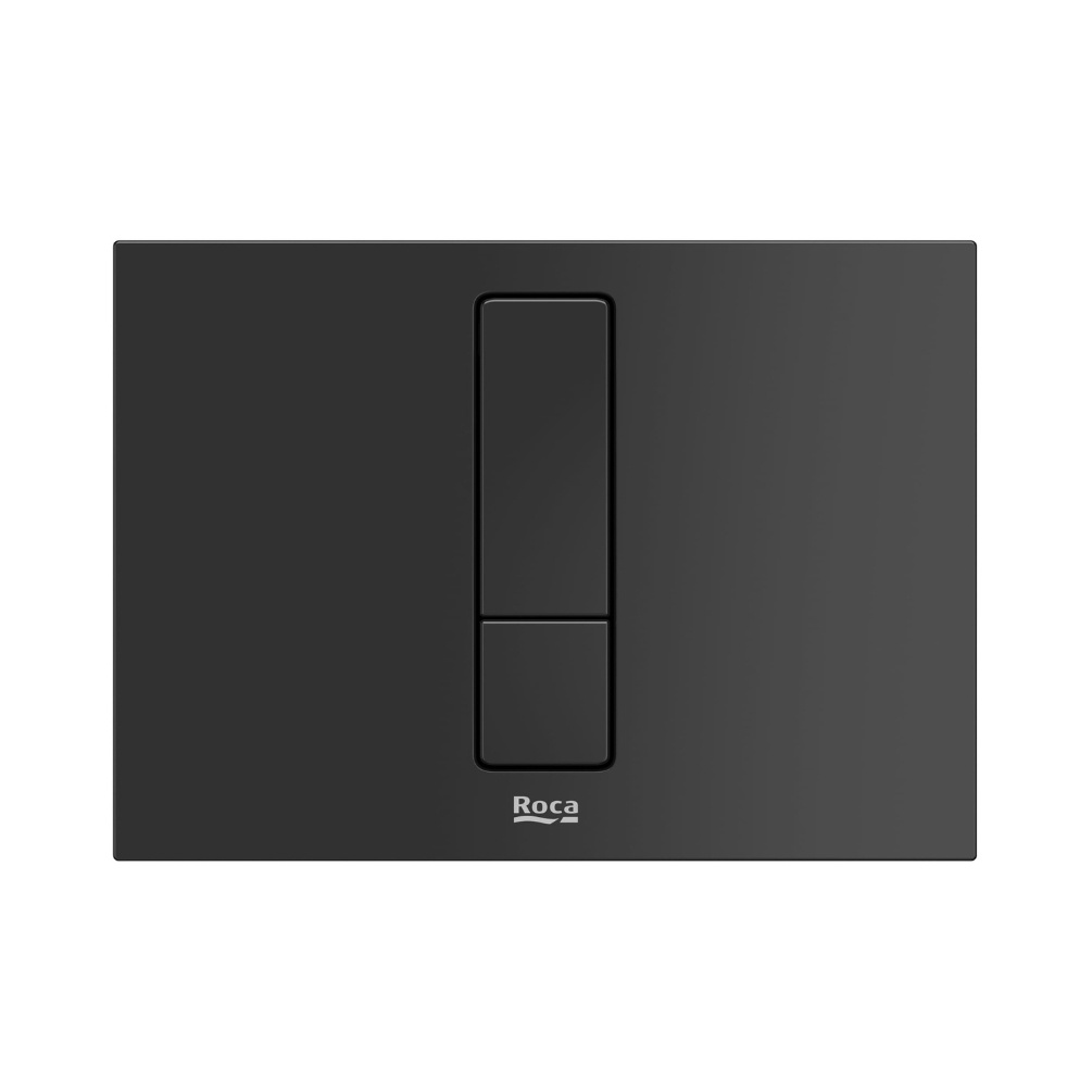 Cut out image of the Roca Duplo S PS4 Titanium Black Dual Flush Plate