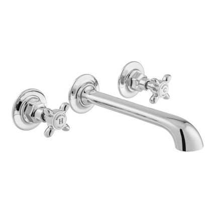 Booth & Co. Axbridge Cross Wall-Mounted Basin Mixer