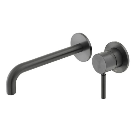 Cutout image of Vado Individual Origins Brushed Black Wall-Mounted Basin Mixer