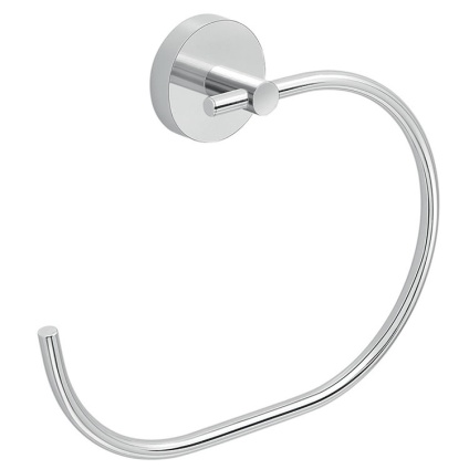 Cutout image of Origins Living Gedy Eros Towel Ring chrome.
