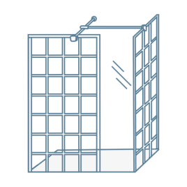 Square Framed Shower Enclosures
