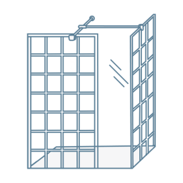 Square Framed Shower Enclosures