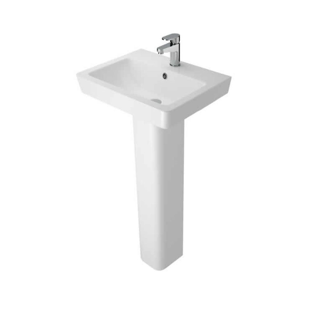 Photo of The White Space 550mm Basin & Full Pedestal