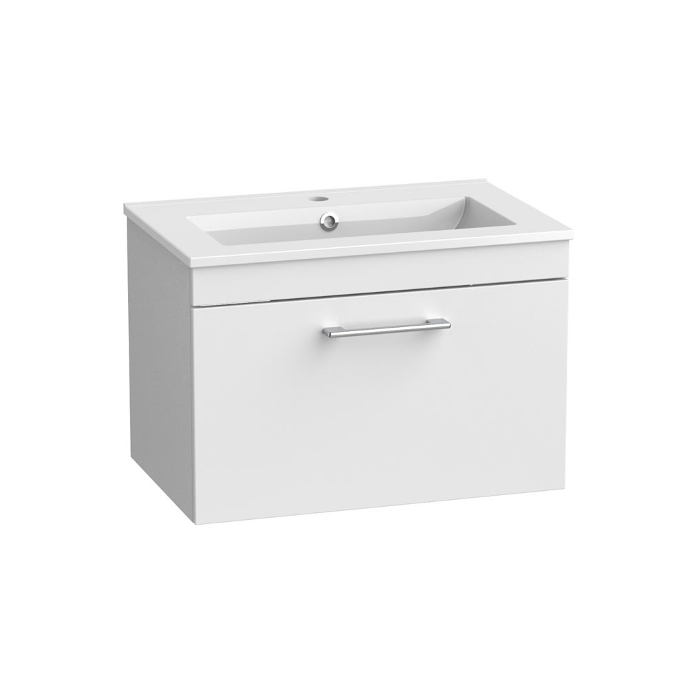 Tavistock Kew 600mm Gloss White Wall Hung Vanity Unit & Basin