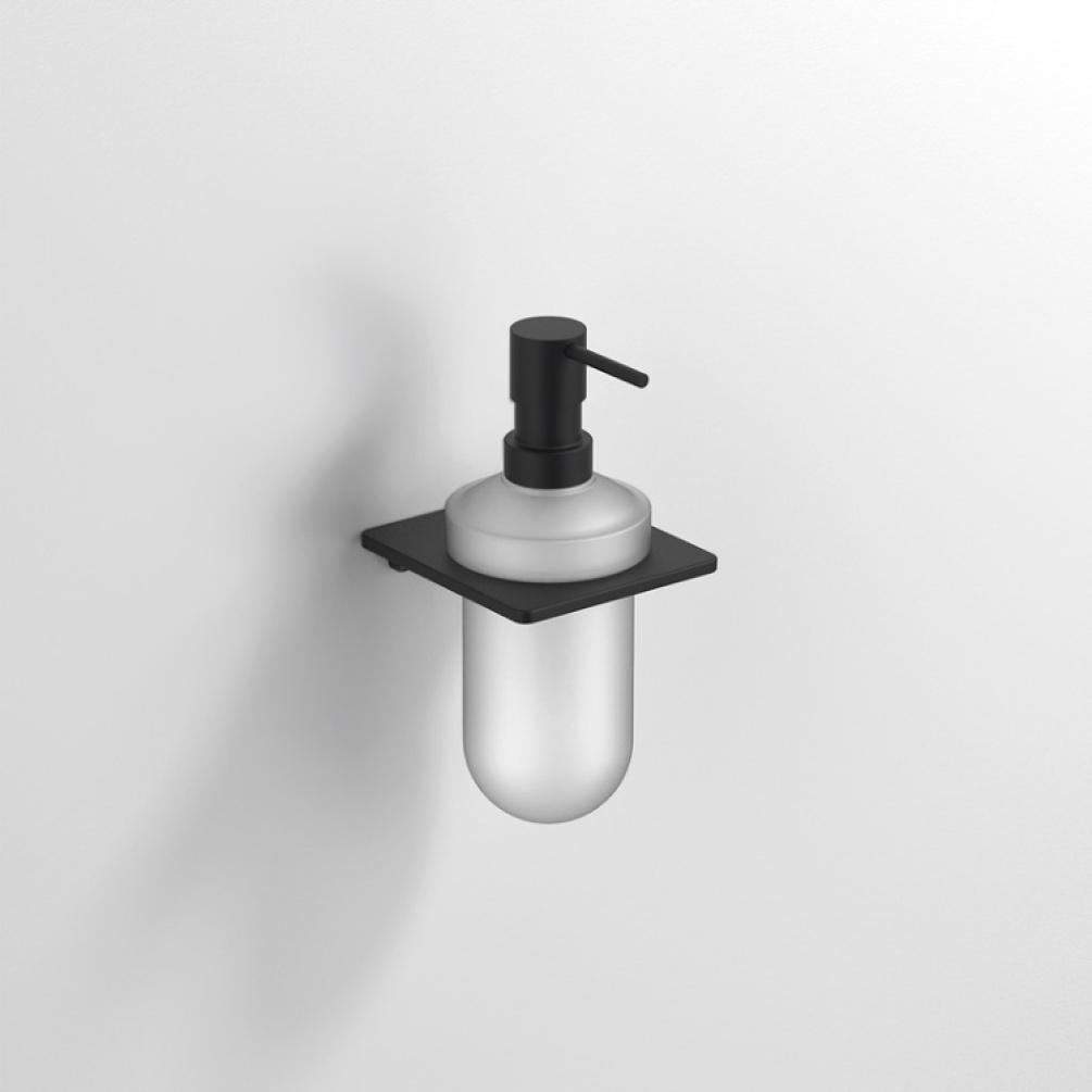 Close up product image of the Origins Living S6 Black Soap Dispenser