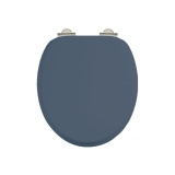 Product Cut out image of the Burlington Blue Soft Close Toilet Seat