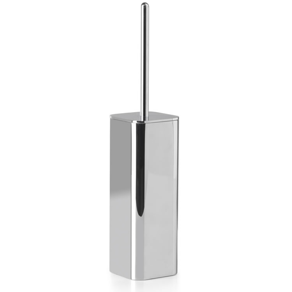 Cutout image of Origins Living Gedy Outline Freestanding WC Brush Set chrome.