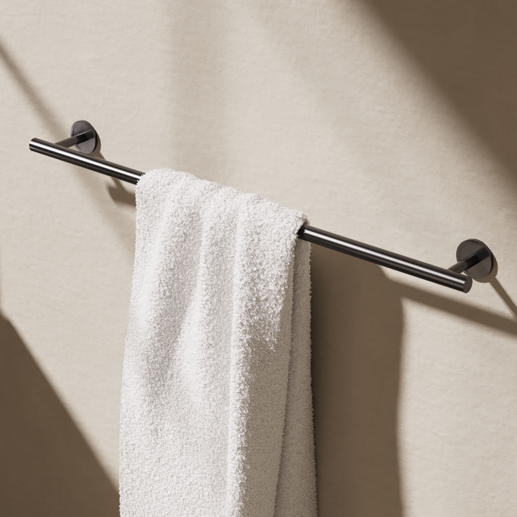 Lifestyle image of Crosswater 3ONE6 Slate Towel Rail