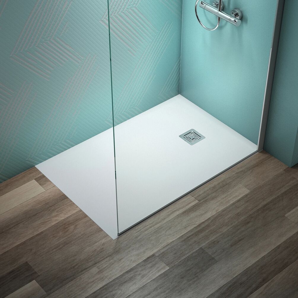 Lifestyle image of Ideal Standard Ultraflat S+ Pure White 1200 x 800mm Stone Resin Shower Tray