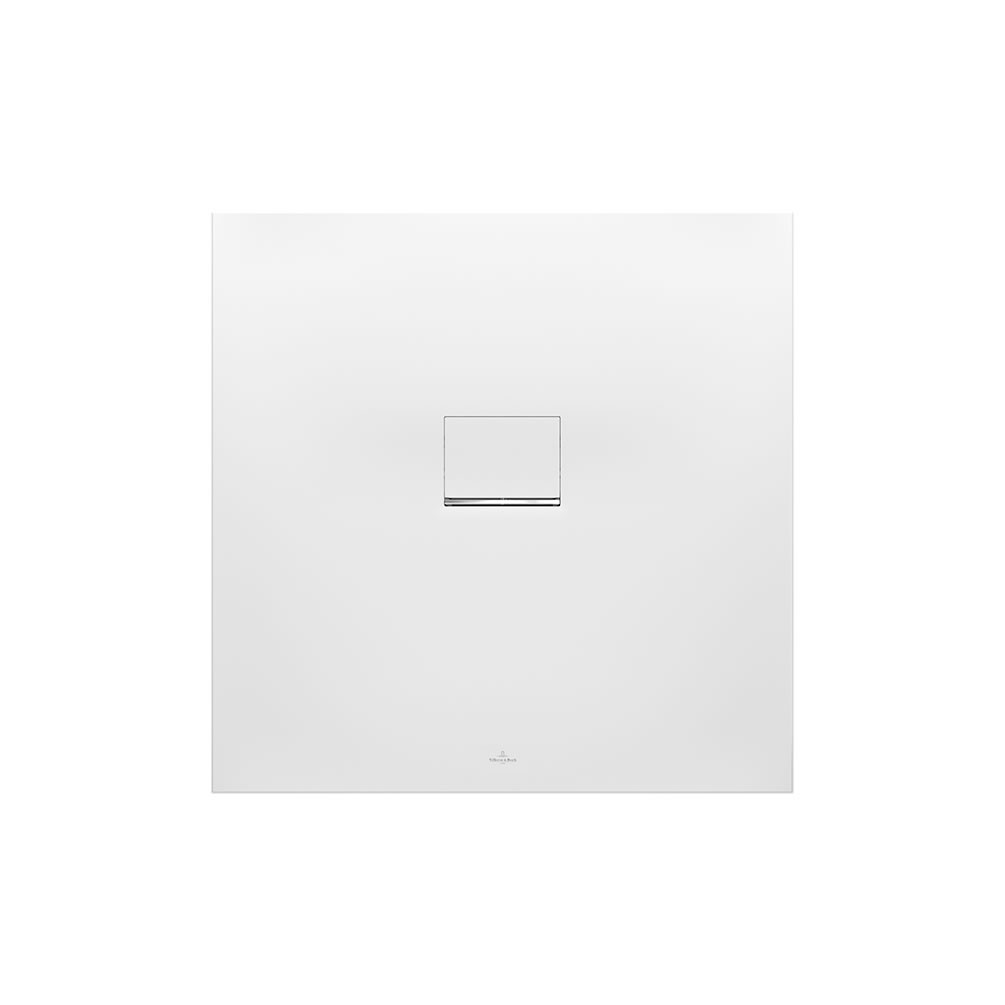 Cutout image of Villeroy & Boch Squaro Infinity 900mm Stone White Stone Resin Shower Tray