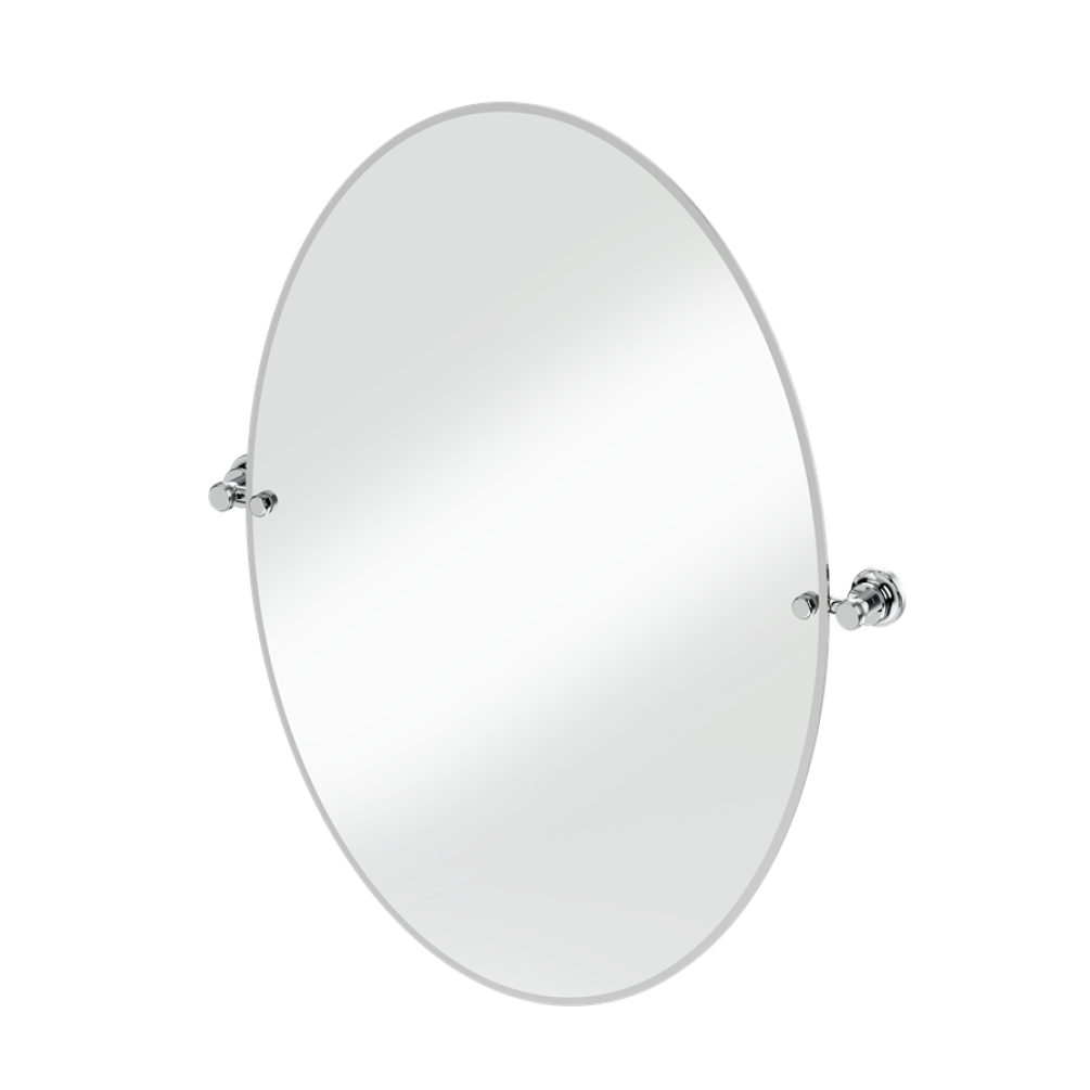 Burlington Oval 600 x 800mm Mirror With 1909 Chrome Fixings
