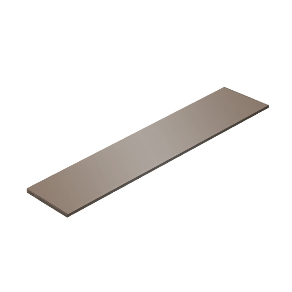 Product Cut out image of the Origins Living Pier 600mm Bronze Glass Shelf