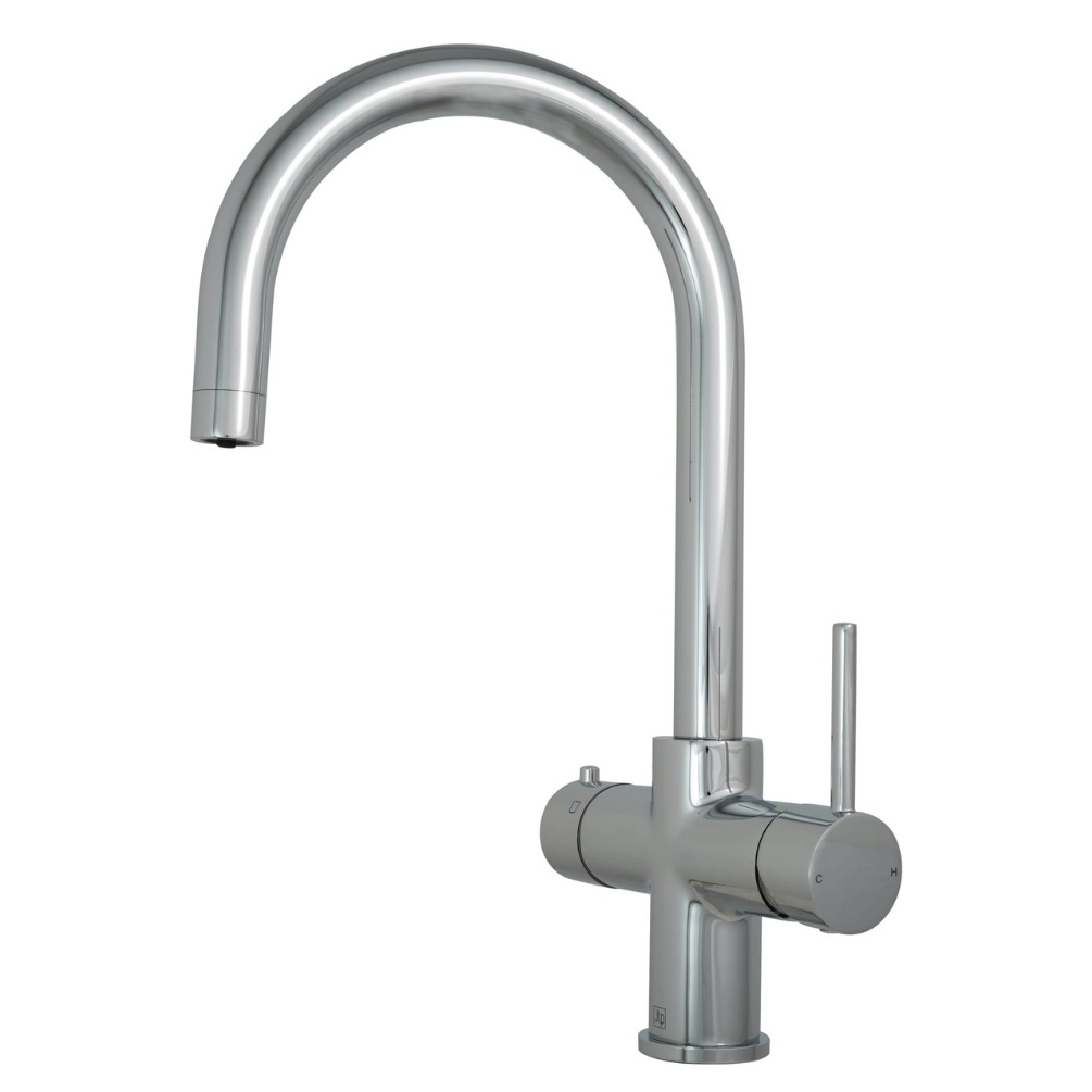 JTP Chrome 4 in 1 Boiling Water Kitchen Tap Cut Out