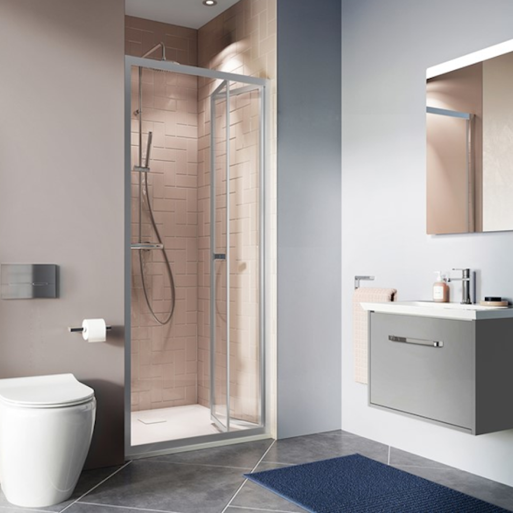 Lifestyle Photo of Crosswater Clear 6 Bifold Shower Door