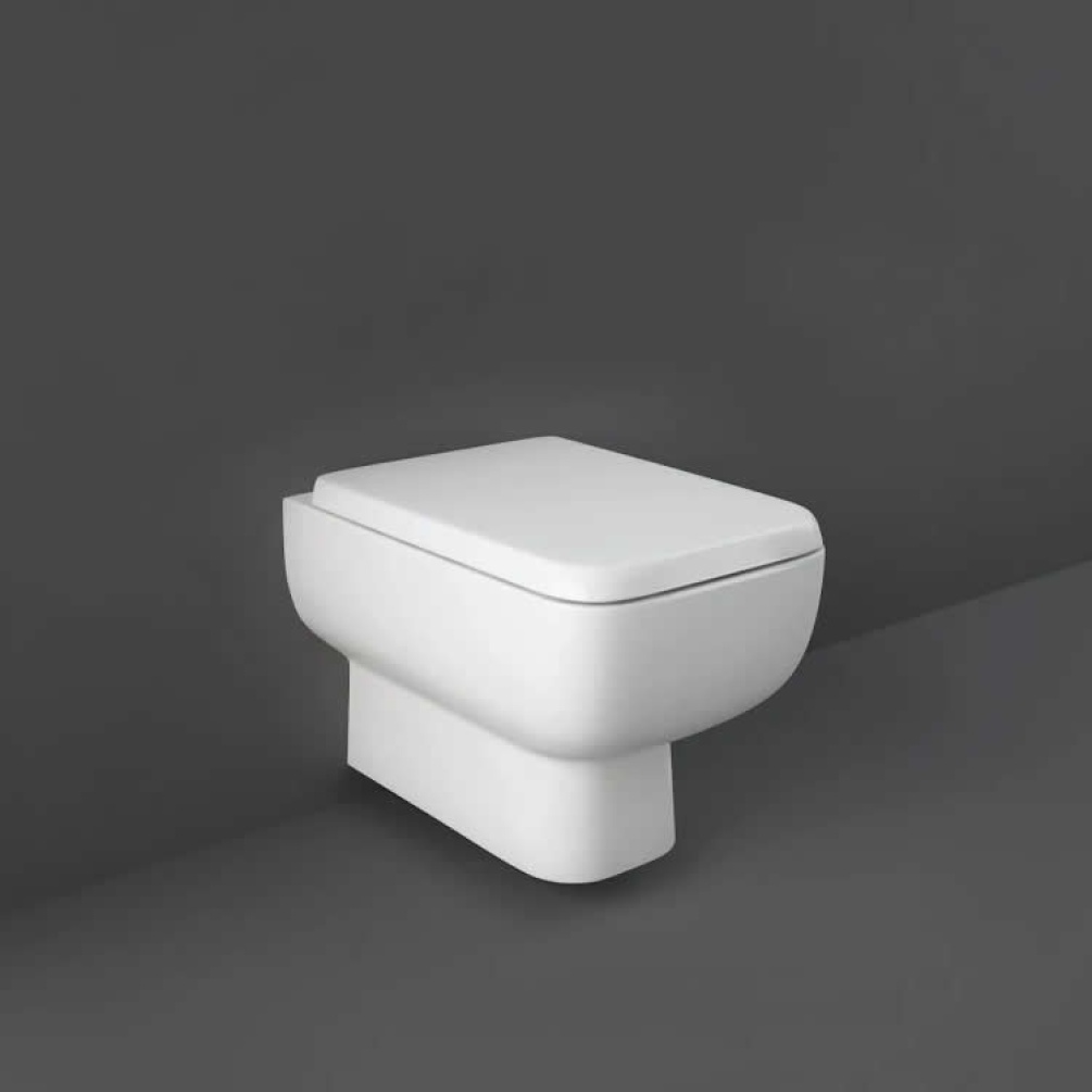 Photo Of RAK Series 600 Rimless Wall Hung WC & Soft Close Seat