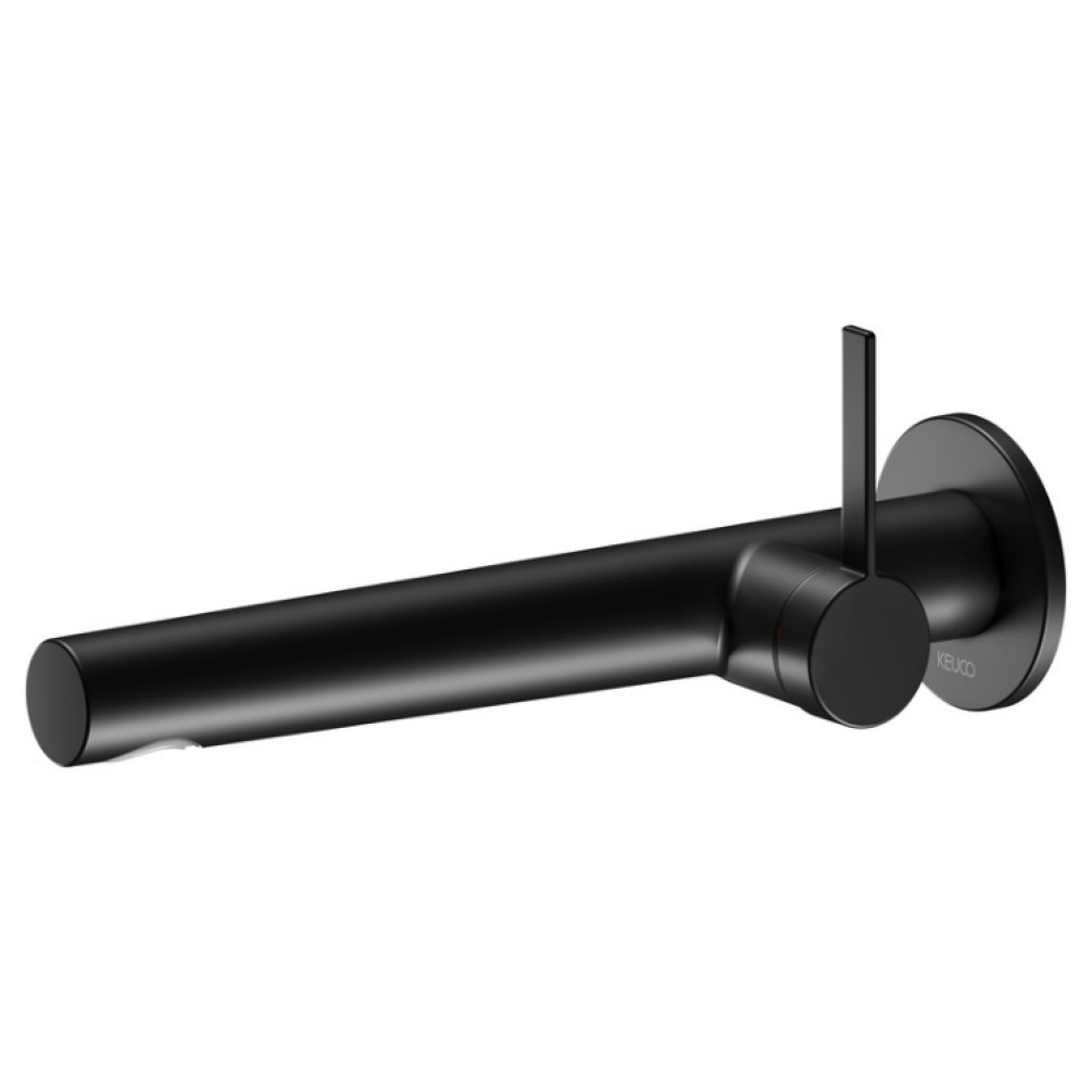 Product Cut out image of Keuco IXMO Solo Round Wall Mounted Single Lever Basin Mixer 59516 372101