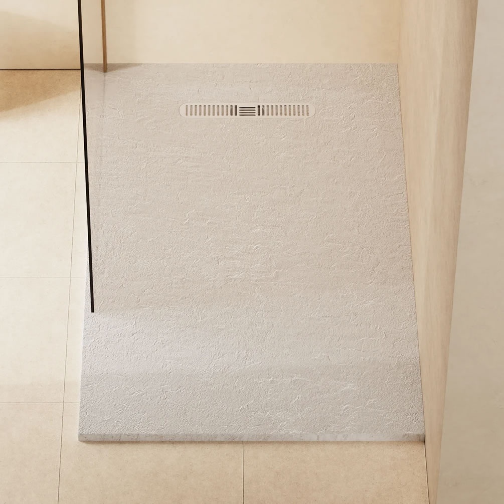 Lifestyle image of Crosswater Vito 1500mm x 900mm Matt White Anti-Slip Rectangular Shower Tray