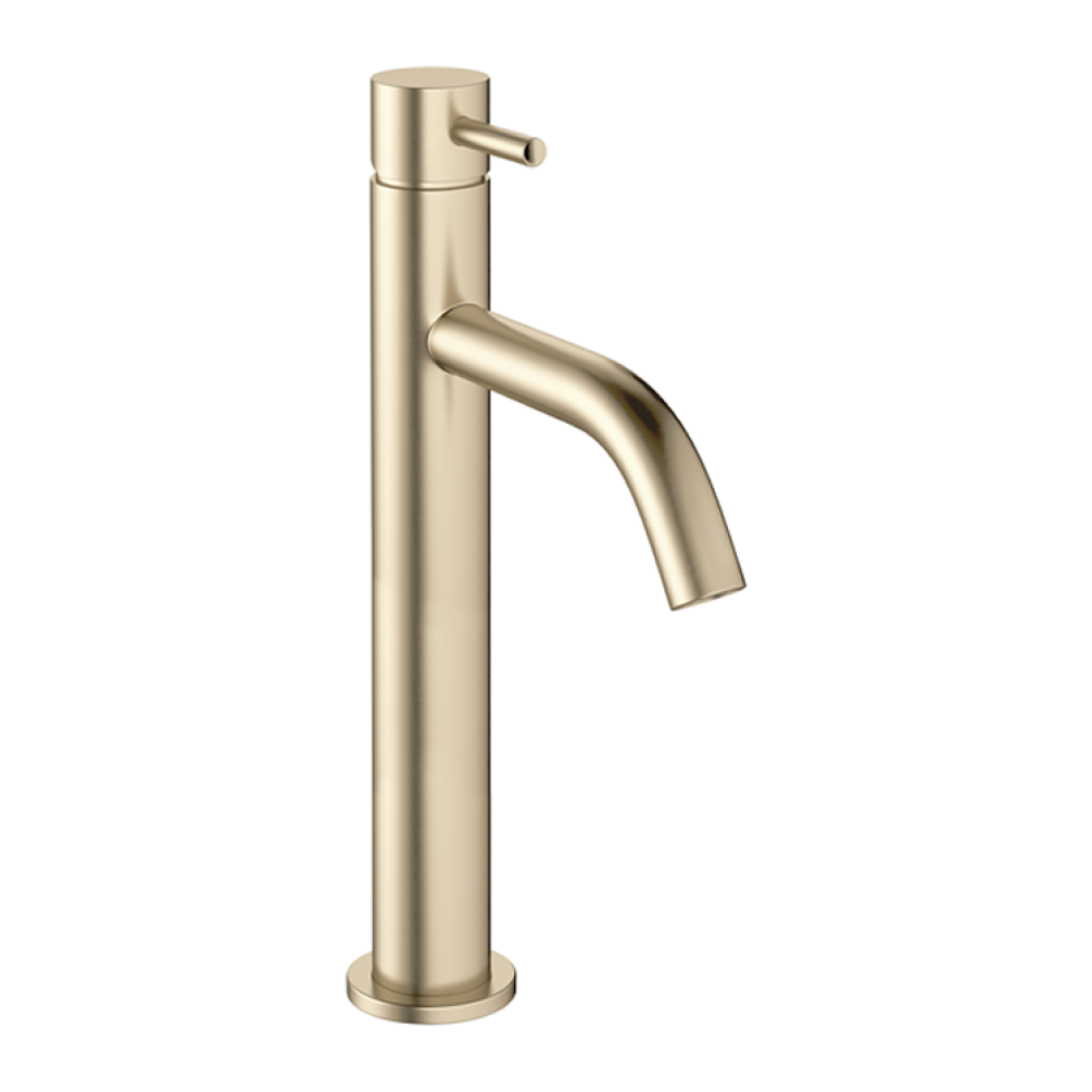 Photo of Crosswater MPRO Brushed Brass Tall Basin Mixer