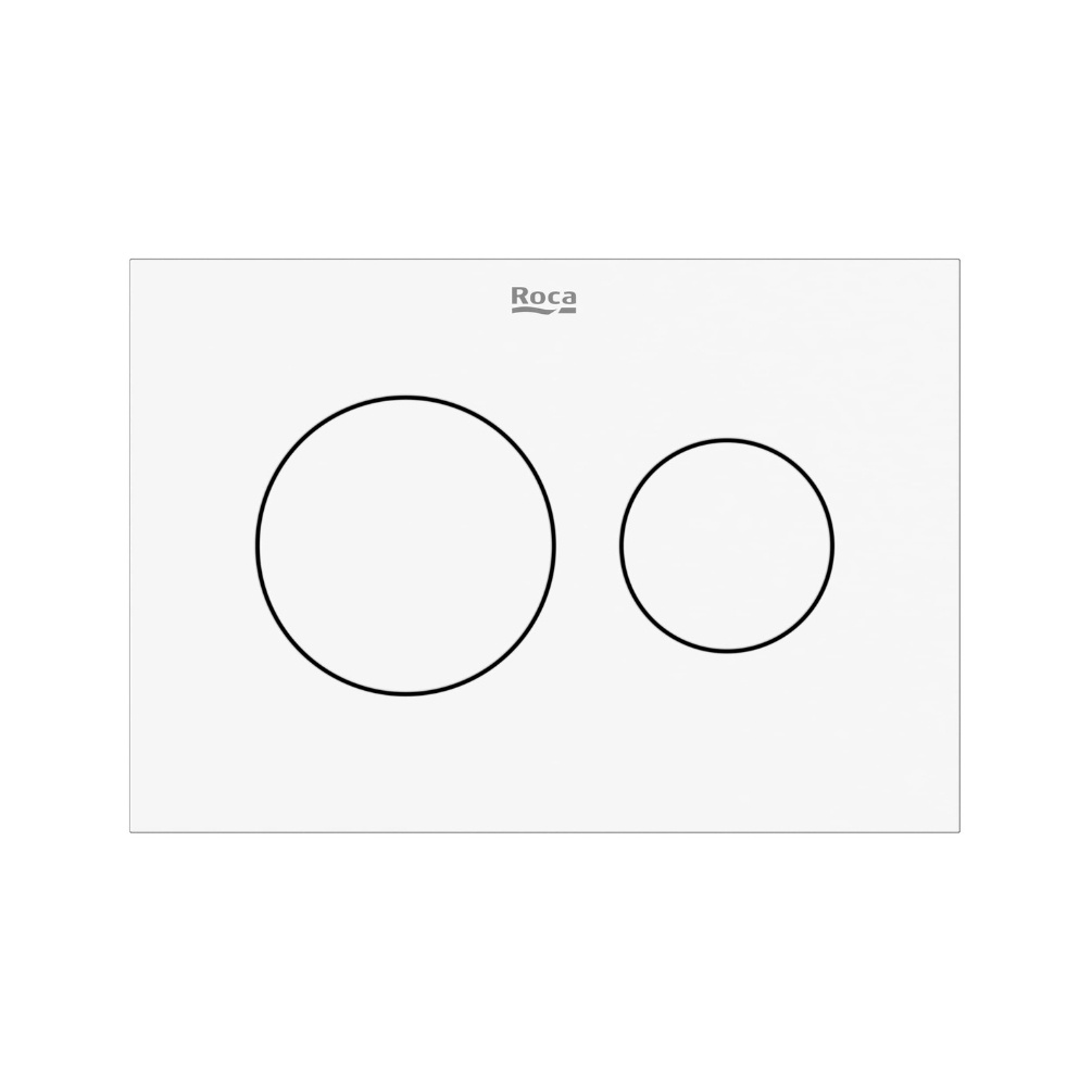 Cut out image of the Roca Duplo S PS3 Matt White Dual Flush Plate