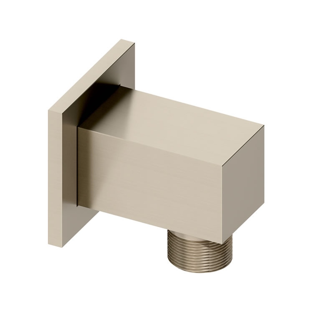 Photo of Abacus Emotion Brushed Nickel Square Wall Outlet