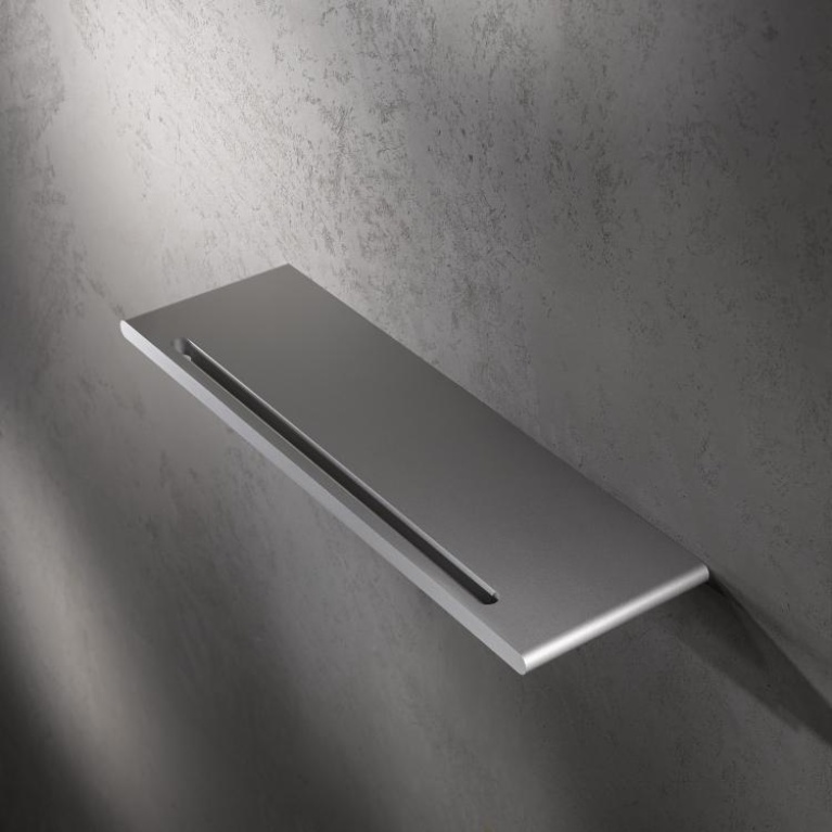 Keuco Edition 400 Chrome Shower Shelf with Wiper Sanctuary Bathrooms