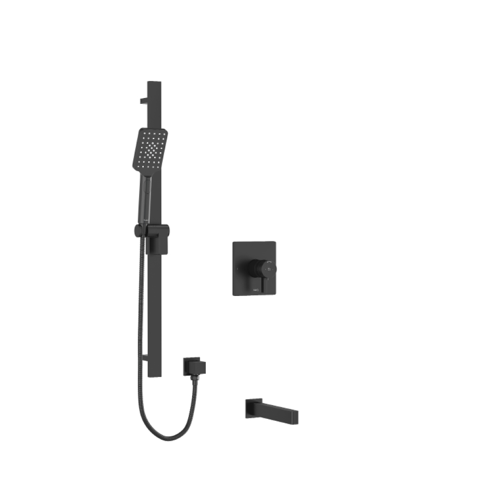 Photo of the Riobel Paradox Shower Kit with Bath Spout in Black