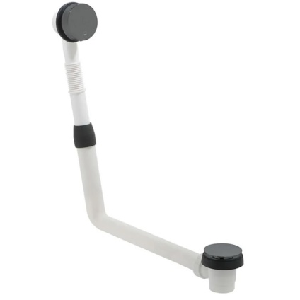 Cutout image of Vado Individual Brushed Black Clic-Clac Bath Waste & Overflow