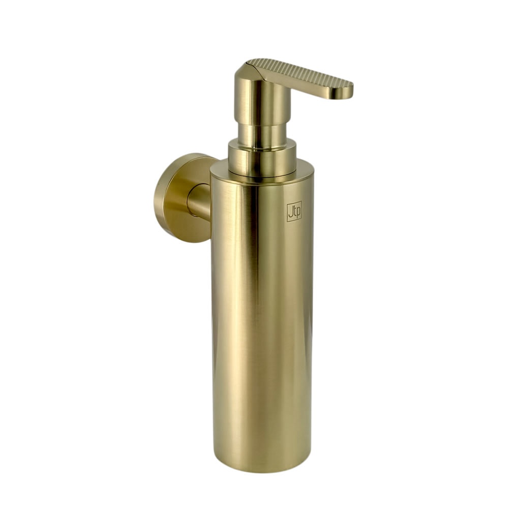 Zero 3 Brushed Brass Knurled Soap Dispenser