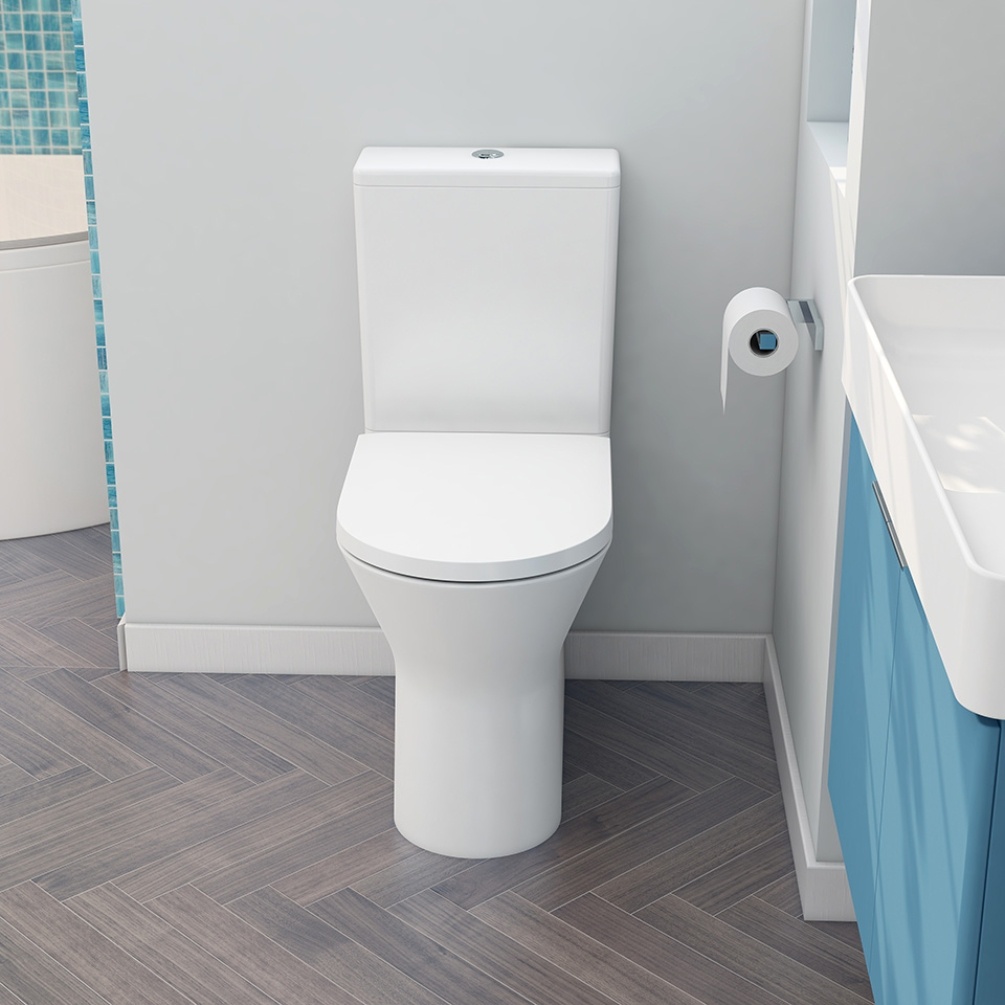 Imex Blade Rimless Comfort Height Closed Back Close Coupled Toilet Lifestyle 2