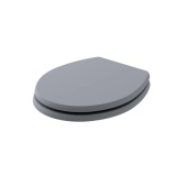Product cut out image of the Bayswater Fitzroy Plummett Grey Traditional Wood Soft Close Toilet Seat
