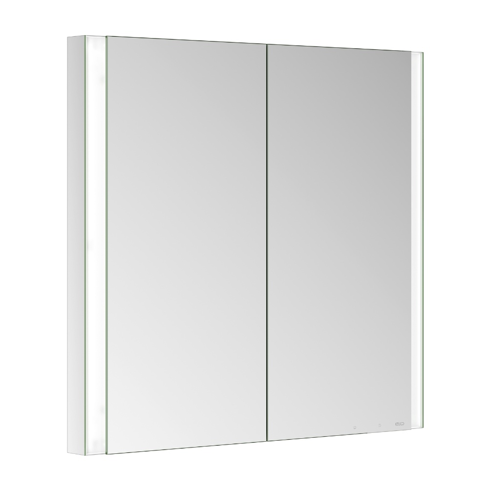 Product Cut out image of the Keuco Somaris 800mm Double Recessed Mirror Cabinet with Demister 14512002131